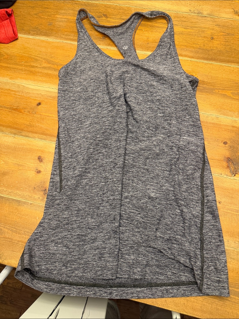Lululemon Heathered Gray Racerback Tank Top